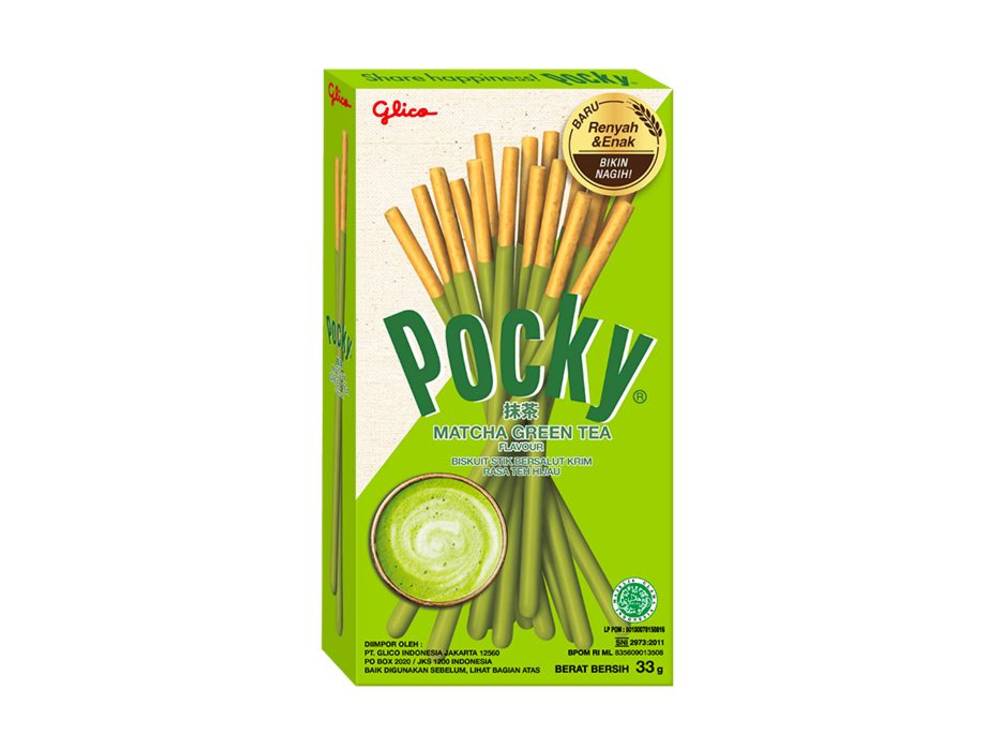 Glico Pocky Matcha Zelený Čaj 10 x 33g